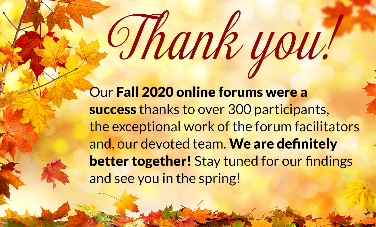 Thank you Fall 2020