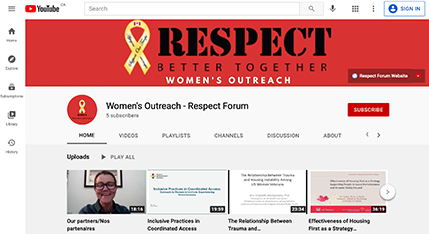 Women’s Outreach YouTube video