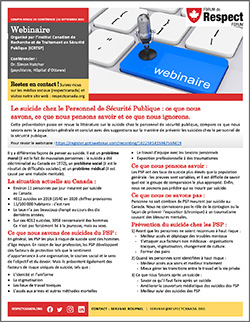 Le suicide chez le Personnel de Sécurité Publique