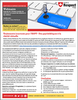 Traitements innovants pour l’ESPT